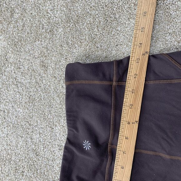 Athleta Women Small Leggings Side Pockets Zipper 26" Inseam Stretch 21-2 - Picture 7 of 9